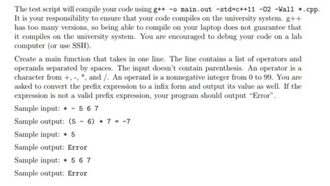 solved polish notation    polish prefix notation cheggcom