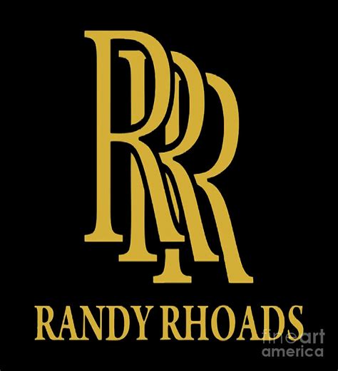 Randy Rhoads Logo Digital Art By Gyuri Namjoon Pixels