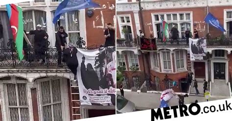 London Intruders Storm Azerbaijan Embassy And Take Down Flag News Uk