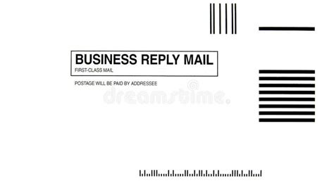 Business Reply Envelope stock illustration. Illustration of post - 13161716