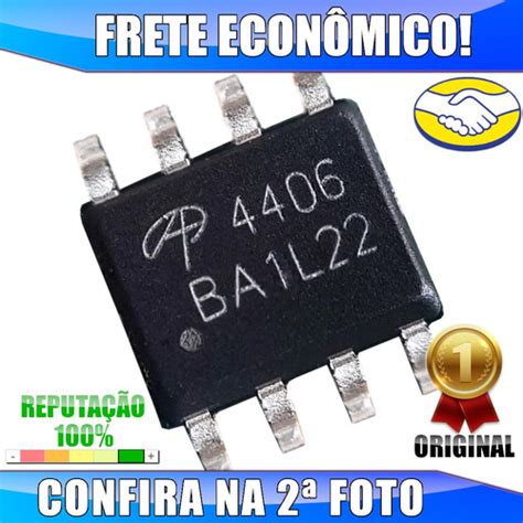 Original ))) Ao4406a Ao4406 Ao 4406 12a 30v Mosfet Novo | MercadoLivre