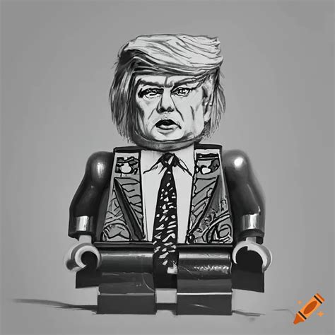 Lego Minifigure Depiction Of Donald Trump