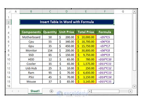 How To Insert A Big Excel Table In Word Printable Templates Your Go