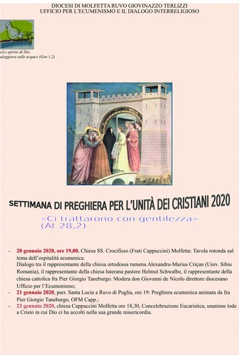 Settimana di preghiera per lunità dei cristiani Sussidio per la