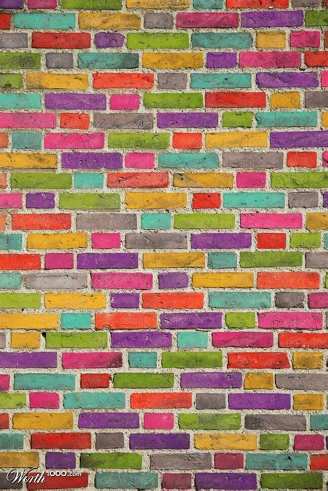 Colorful Brick Wall Painting Tutorial