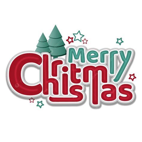 Merry Christmas Text Effect Decoration Vector Christmas Text Art