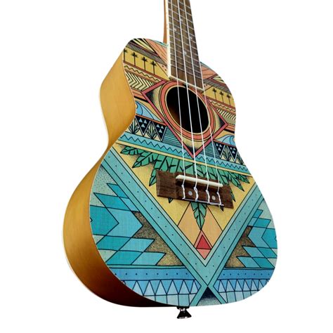 Ukelele Bamboo Con Funda Bu Pampa Tecson Per