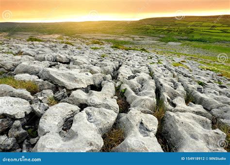 Spectacular Landscape Of The Burren Region Of County Clare Ireland