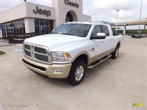 Bright White Dodge Ram Hd Laramie Longhorn Mega Cab X