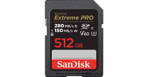 SanDisk 512GB Extreme PRO UHS II SDXC Memory SDSDXEP 512G ANCIN