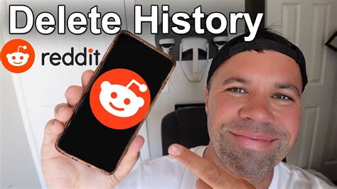 How To Delete History On Reddit App Clear History On Reddit Youtube