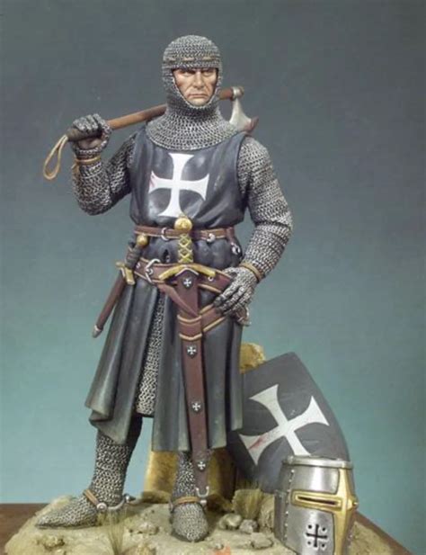 Gray Resin Soldier Model 120mm Medieval Knightfree Shipping In Model