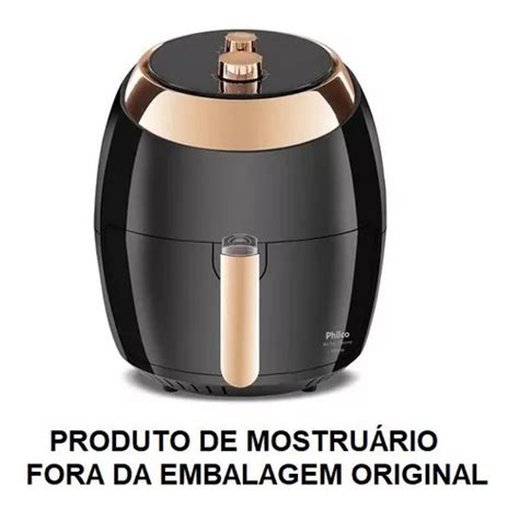 Fritadeira Air Fryer Philco Chrome Litros Preta V Parcelamento