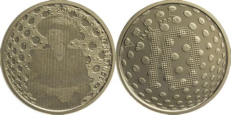 Niederlande 10 Euro 2005 Beatrix 1980 2013 60 Jahre Ende Des 2