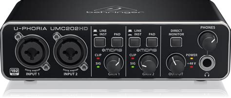 Audio Interfaces 2 Channel Behringer U Phoria Umc202hd Electronics