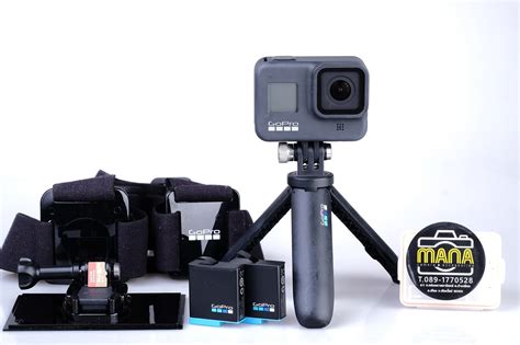 Gopro 8 Black สภาพดี แบตแท้ 2 ก้อน + ไม้สั้น + ที่คาดหัวแท้ ขายกล้อง ...