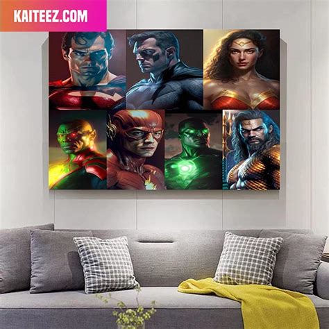 The Justice League Created By Ai Art Canvas Kaiteez