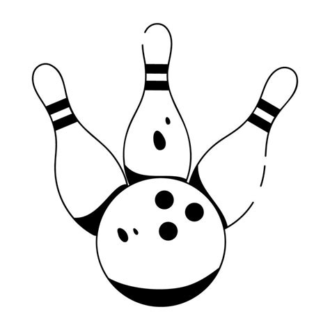 Trendy Bowling Game 30312257 Vector Art At Vecteezy