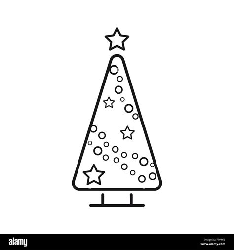 Vector Icon Christmas Ball Silhouette Black And White Stock Photos