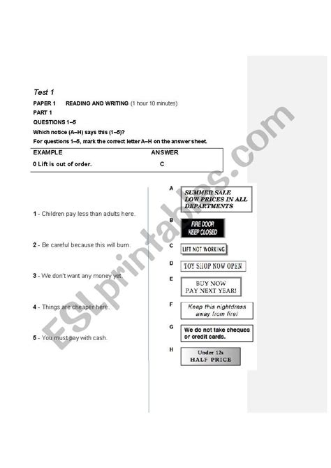 Ket Exam Esl Worksheet By Royasd