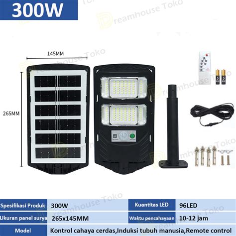 Garansi Tahunled Solar Outdoor Street Lamp Fully Automatic