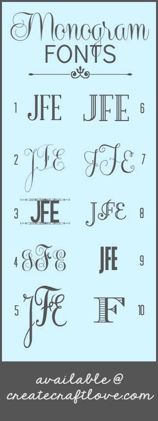 The BEST Monogram Fonts