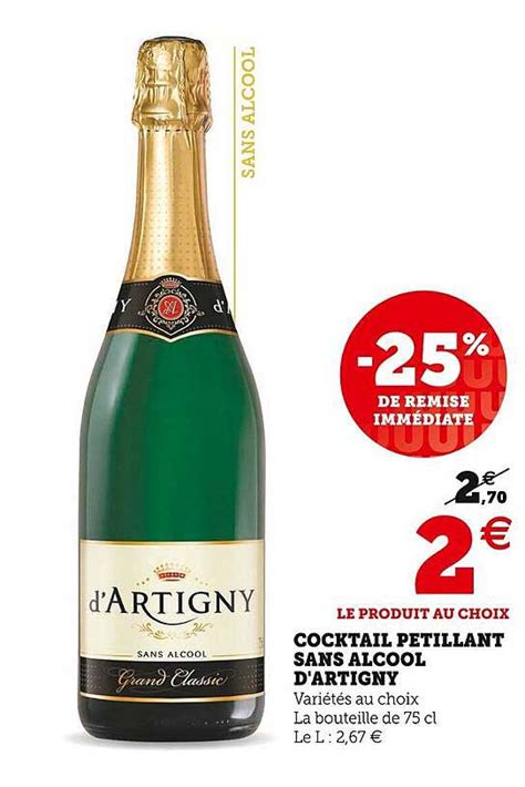 Promo Cocktail P Tillant Sans Alcool D Artigny Chez Super U Icatalogue Fr