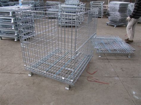 Foldable Ware House With Wheels Stainless Steel Collapsible Industrial