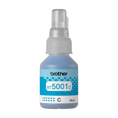 Botella De Tinta Para Impresora Brother BT5001C Color Cian De Ultra