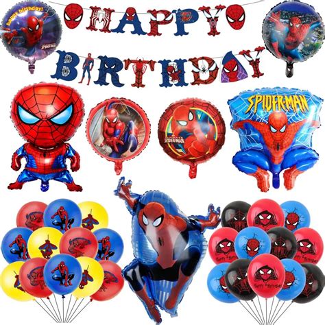 Globos De Aluminio De Superh Roe Para Ni Os Suministros De Fiesta De