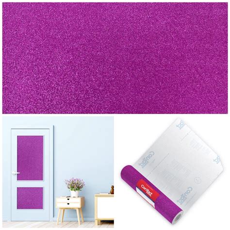 Papel Adesivo Contact Glitter Pink 45 Cm X 2 Mts Shopee Brasil