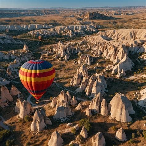 Premium Photo | Cappadocian Canvas Hot Air Balloon Adventure