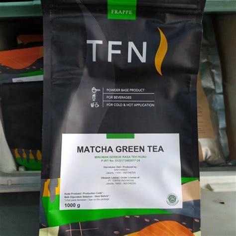 TOFFIN GREENTEA MATCHA POWDER DRINK 1KG POWDER CAMPURAN MINUMAN