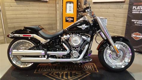 2018 Harley Davidson Softail Fat Boy FLFB Vivid Black YouTube