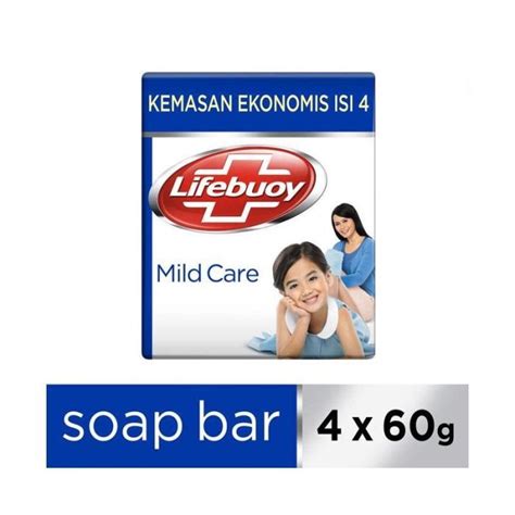 Lifebuoy Mild Care Sabun Batang 4x60 Gr Isi 4 Pcs Lazada Indonesia