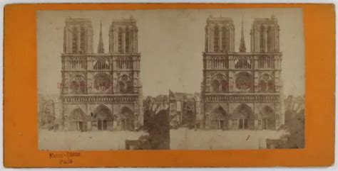 France Cath Drale Notre Dame De Paris C Photo Stereo Vintage