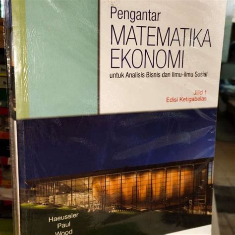 Promo Pengantar Matematika Ekonomi Untuk Analisis Bisnis Original Bekas