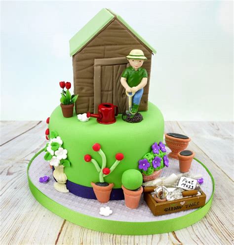 This Week Make A Garden Shed Patio With Pots Urns Cake Craft