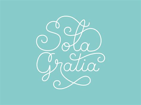 Sola Gratia by Emily Mills on Dribbble