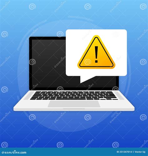 Scam Alert Message On Laptop Screen Phishing Scam Danger Risk Note