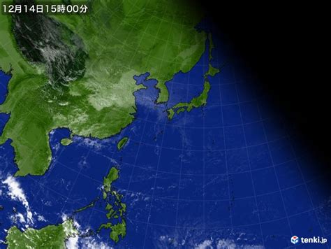 過去の気象衛星日本広域2023年12月14日 日本気象協会 Tenkijp