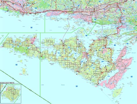 WMU 43A & 43B Manitoulin Island – Ontario Hunting Topo Map by Backroad ...