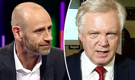 David Davis And Bbc Newsnight Host Clash In Fiery Row Over Brexit Uk