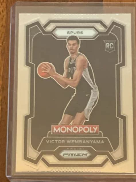 CARTA ROOKIE BASE 2023 24 Panini Prizm Monopoly Victor Wembanyama RC