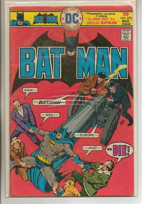 Dc Comics Batman 273 March 1976 F Ebay In 2022 Comics Silver Age Comic Books Batman