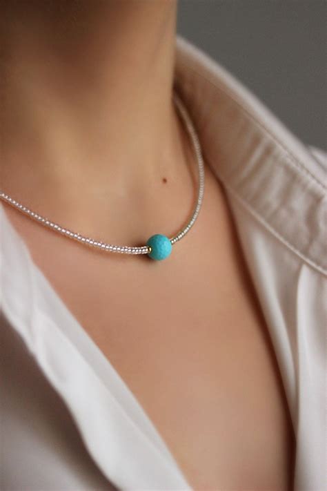 Turquoise Seed Bead Necklace Artofit