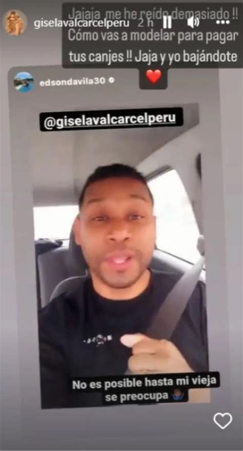 Gisela Valc Rcel Instagram Responde A Edson D Vila Giselo C Mo Vas