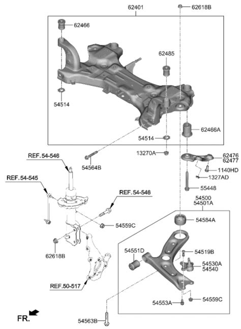 Front Suspension Crossmember 2023 Kia Forte