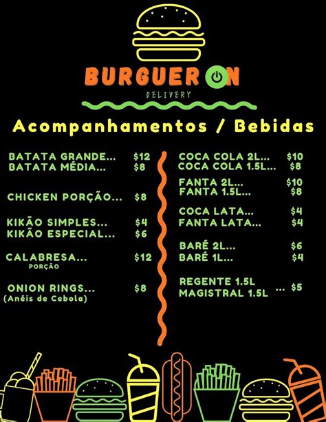 Menu Em Burguer On Delivery Pub Bar Manaus