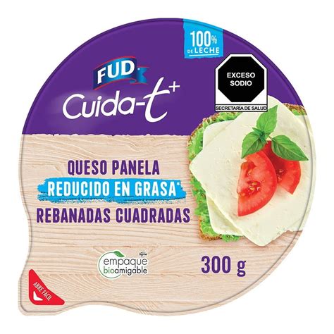 Queso Tipo Panela Fud Cuida T Rebanadas Cuadradas Reducido En Grasa